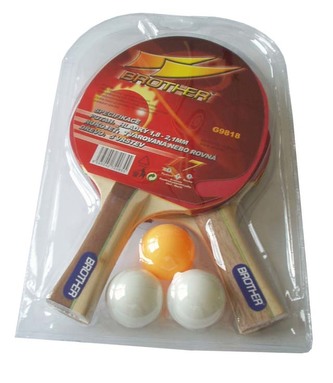 Sada na stolní tenis 2x pálky + 3x míček