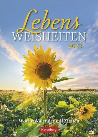 Lebensweisheiten Wochenkalender 2023