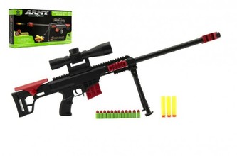 Samopal na pěnové náboje plast 40cm v krabici