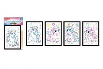 Škrabací obrázek překvapení jednorožec 10x16cm