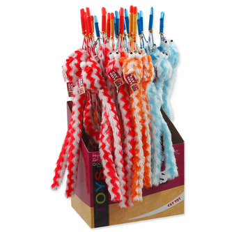 Hračka MAGIC CAT šidítko myška bavlněná s catnipem 34 cm + 45 cm