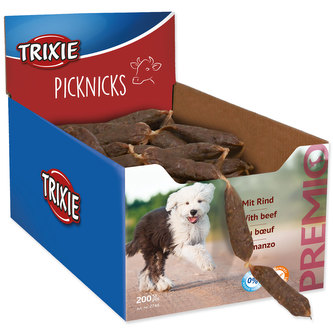 Pamlsek TRIXIE Dog Premio Picknicks klobása hovězí 8 cm / 8 g