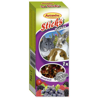 Tyčinky AVICENTRA s lesním ovocem pro velké hlodavce