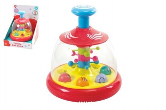 Kolotoč s míčky plast 18cm v krabici 18x23x17cm 6m+