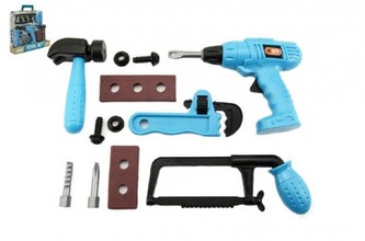 Sada nářadí plast 11ks v krabici 32x32x7cm