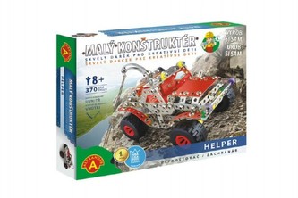 Malý konstruktér Helper Vyprošťovač 370 dílků kov stavebnice v krabici 30,5x24,5x5cm