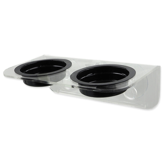 Krmítko REPTI PLANET akrylové 2 misky 15 x 8 x 6,2 cm