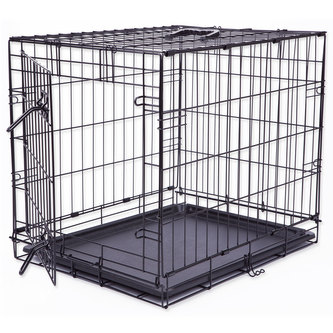 Klec DOG FANTASY skládací černá S - 1 dveře