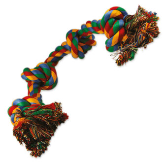 Uzel DOG FANTASY bavlněný barevný 4 knoty 60 cm