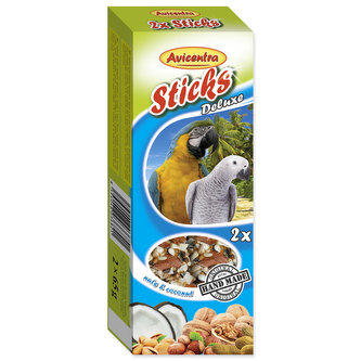 Tyčinky AVICENTRA ořechové pro velké papoušky