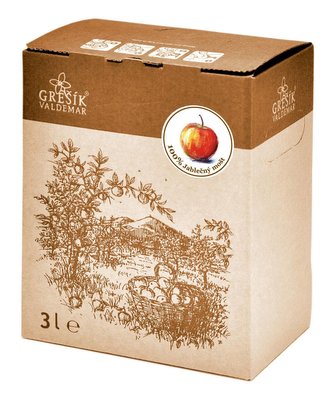 Grešík Mošt Jablečný 100% 3 l