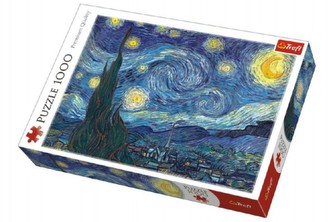 Puzzle Hvězdná noc 1000 dílků v krabici 40x27x6cm