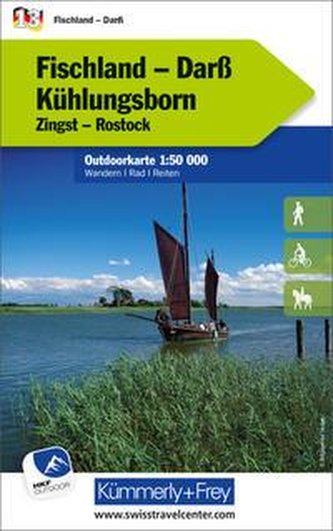 Fischland - Darss - Kühlungsborn Nr. 13 Outdoorkarte Deutschland 1:50 000