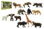 Zvířátka safari ZOO 12ks plast v krabici 53x30x6cm