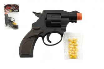 Pistole/Revolver na kuličky plast 14cm v sáčku