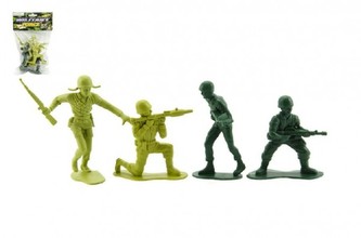 Sada vojáci s doplňky plast v sáčku