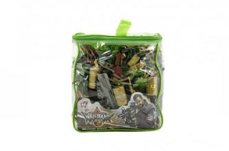 Vojáci s doplňky plast v plastové tašce 20x22x8cm