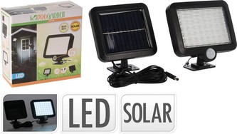 Světlo s pohybovým čidlem na zeď solární 15 x 11 cm