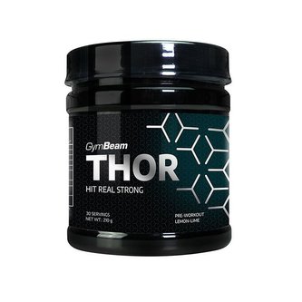 Předtréninkový stimulant Thor - GymBeam - zelené jablko - 210 g