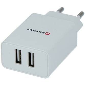Síťový adaptér SWISSTEN Smart IC 2x USB 2,1A Power