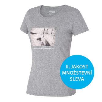 Dámské bavlněné triko Tee Rings L sv. šedá - XXL