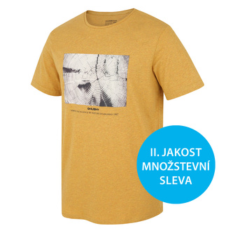 Pánské bavlněné triko Tee Rings M sv. žlutá - XL
