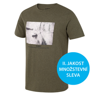 Pánské bavlněné triko Tee Rings M tm. khaki - XL