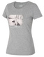 Dámské bavlněné triko Tee Rings L sv. šedá - XL