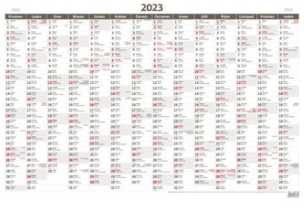 Plánovací roční mapa 2023 A1 bezobrázková, nástěnná