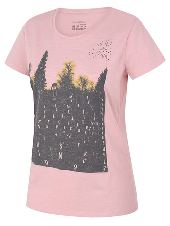Dámské bavlněné triko Tee Forest L růžová - M