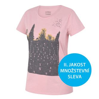Dámské bavlněné triko Tee Forest L růžová - S