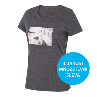 Dámské bavlněné triko Tee Rings L tm. šedá - XL