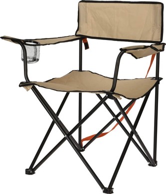 Kempingová židle skládací PROGARDEN hnědá