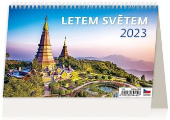 Kalendář stolní 2023 - Letem světem