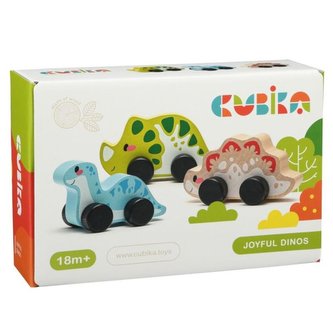 CUBIKA 15597 Veselí dinosauři - dřevěný set 3 díly CUBIKA 15597 Veselí dinosauři - dřevěný set 3 díly