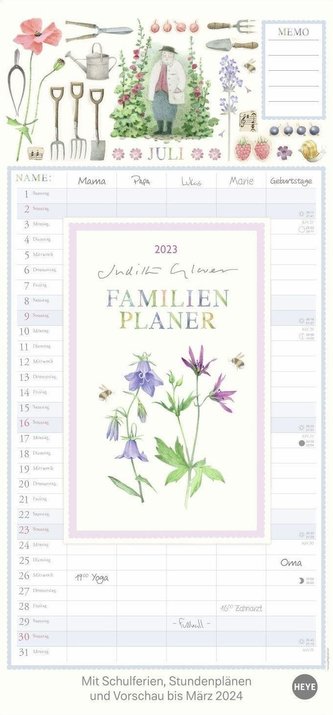 Judith Glover: Familienplaner 2023