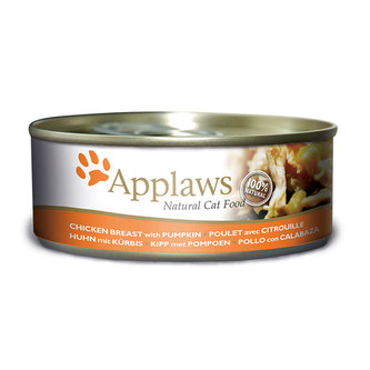 Applaws konzerva Cat Kuřecí prsa s dýní 6x156g