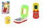 Telefon Mobil plast 6x17cm na baterie se zvukem se světlem 2 barvy na kartě 12m+