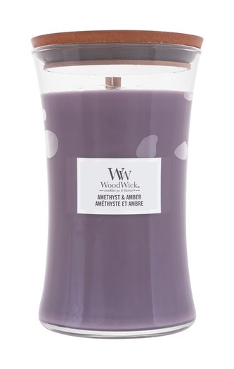 WoodWick Amethyst & Amber svíčka váza 609g