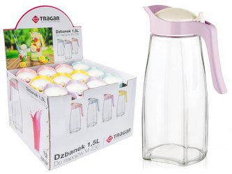 Džbán sklo/plast 1,5L víkem  SWAN