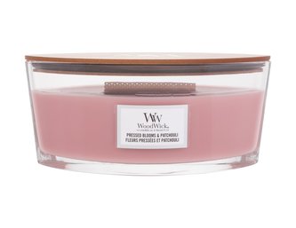 WoodWick Pressed Blooms & Patchouli svíčka loď 453,6g