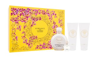 Versace Eros Pour Femme parfémovaná voda 100 ml + parfémovaná voda 5 ml + sprchový gel 100 ml + tělové mléko 100 ml