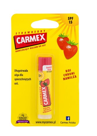 Carmex Strawberry Balzám na rty 4,25 g SPF15 pro ženy