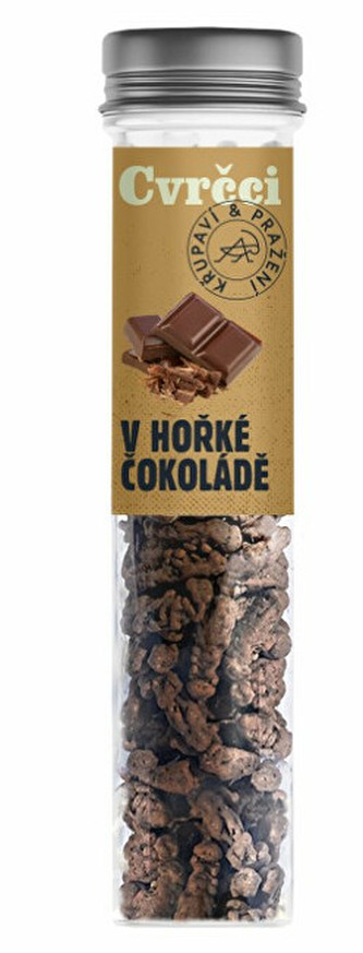 SENS Křupaví cvrčci v hořké čokoládě 20 g