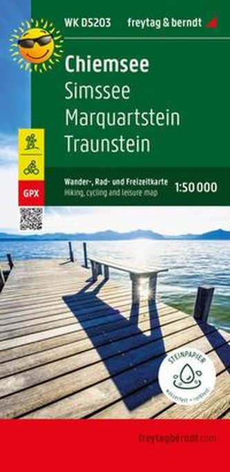 Chiemsee, Wander-, Rad- und Freizeitkarte 1:50.000, freytag & berndt, WK D5203