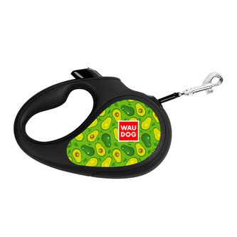 Waudog vodítko samonavíjecí Avokádo - 50kg/5m/ L