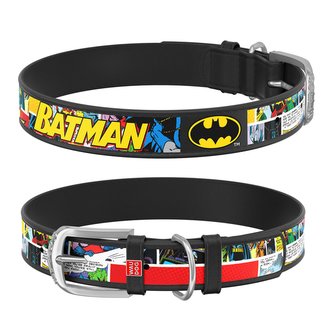 Waudog obojek kožený DC Batman komiks (37-48cm/2,5cm)