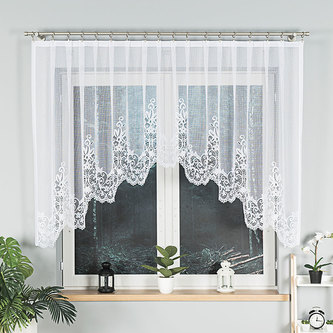 Dekorační oblouková krátká záclona BERENIKA 130 bílá 330x130 cm MyBestHome