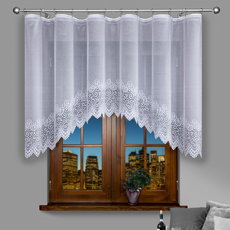 Dekorační oblouková krátká záclona VIOLETTA 120 bílá 250x120 cm MyBestHome