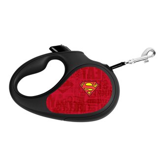 Waudog vodítko samonavíjecí DC Superman - 15kg/5m/S
